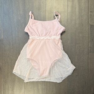 🩰Danskin Soft Pink Ballet Leotard with Built in Skirt
